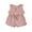 Pink, variant on CocMouse Girls Drawstring Jumpsuit Sleeveless Crewneck Solid Color Tank Romper