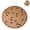 Coffee, variant on Round Reusable Pet Pee Pad, Washable Absorbent Non-Slip Puppy Training Mat with Paw Print, Four Seasons Waterproof Leakproof Dog Cat Urine Pad for Crate Playpen Floor