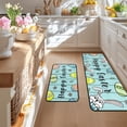 thumbnail image 6 of HongHeng Easter Eggs Bunny Kitchen Rugs Set 2Pcs Non-Slip Spring Kitchen Floor Rug and Mat Cushioned Kitchen Runner Rug for Holiday Bedroom Restaurant Decorations, 6 of 6