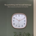 thumbnail image 2 of Reloj de pared Digital grande Cateissary para dormitorio Blanco 12 pulgadas, 2 of 6