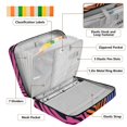 thumbnail image 4 of Haosy Accordion File Organizer Zipper Binder 500 Sheet 6-Tab Expanding File Folder Multi-Pocket 1.2 Inch 3 Ring Colorful Palm Leaf, 4 of 7