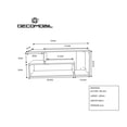 thumbnail image 5 of Mueble para TV DECOMOBIL minimalista Moderno Hermoso y Elegante TVG-120X60-BA, 5 of 5