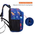 thumbnail image 3 of Mochila JinBeryl para niños pequeños, dinosaurio, 12 pulgadas, poliéster azul, 3 of 7