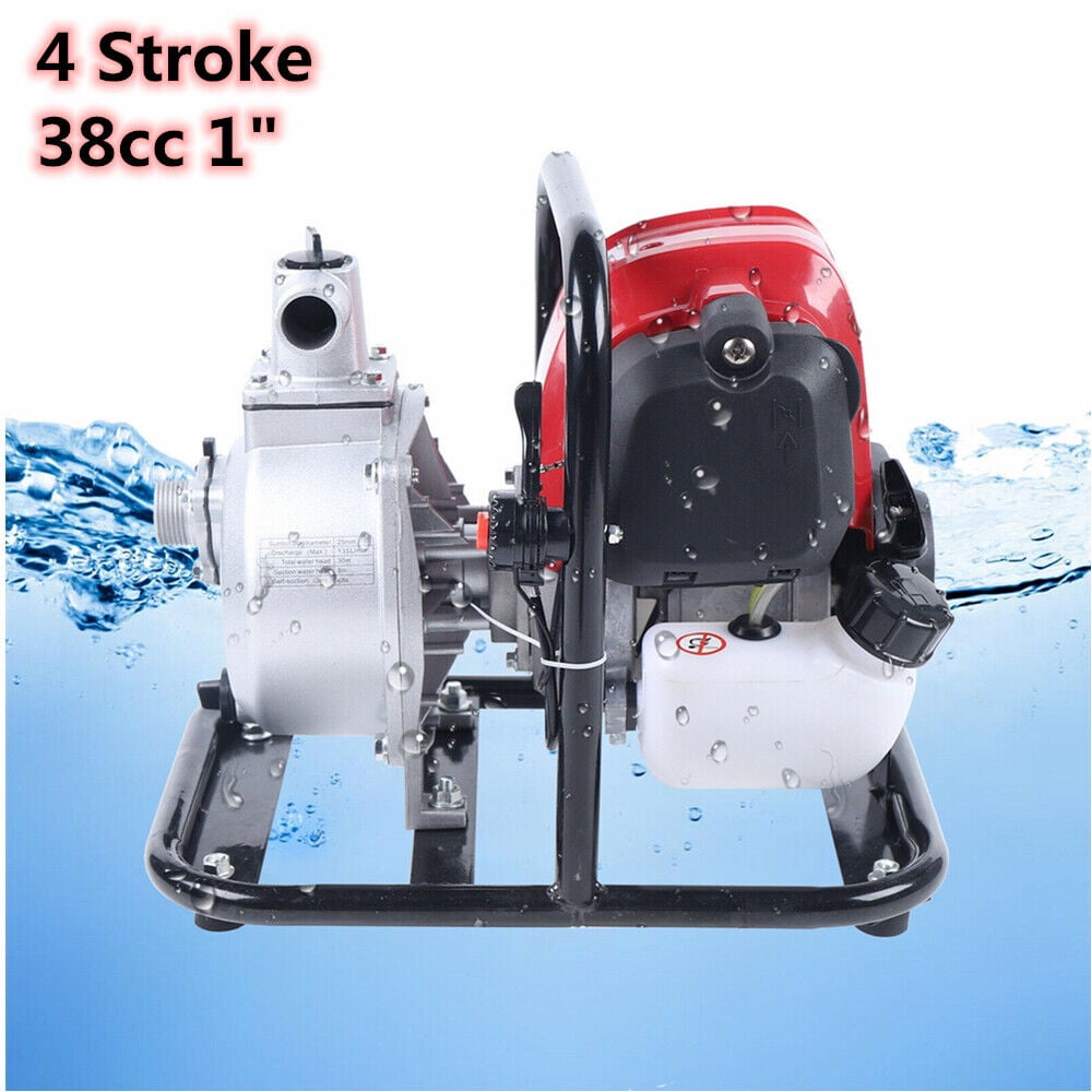 DENEST 1" 4 Stroke Gas Powered Water Pump High Pressure Irrigation Water Pump Transfer