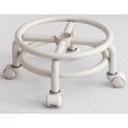 thumbnail image 3 of White swivel stool with casters for garage, garden, home and parties White Small Ref: 9139, 3 of 5