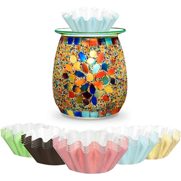 Visland 50PCS Reusable and Leakproof Wax Warmer Liners, Wax Tray for Scented Wax, Electric Wax Warmers, Plug-in Warmers, Candle Warmer, Wax Melter and Wax Burner