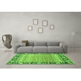 thumbnail image 3 of Ahgly Company Indoor Round Oriental Green Modern Area Rugs, 6' Round, 3 of 4