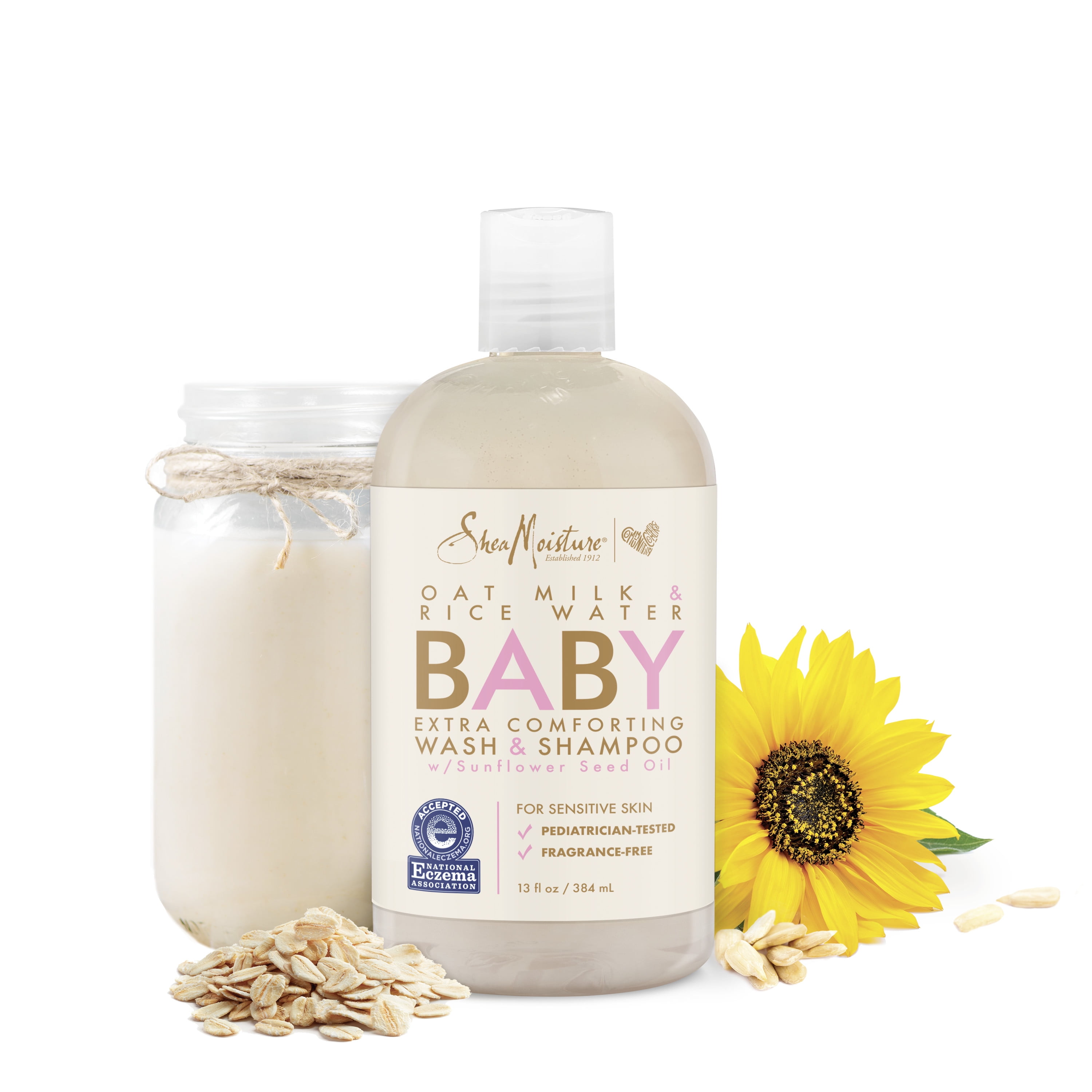 shea moisture oat milk and rice water baby