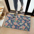 thumbnail image 2 of Bohemian Retro Floral Non-Slip Entryway Door Mat,Boho Indoor Decor Durable Low Plush Door Mat,Washable Welcome Rug for Patio Hallway Home Decor 16x24 Inches, 2 of 7