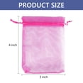 thumbnail image 2 of Tripumer 200 Pcs Drawstring Organza Bags Organza Pouches 3x4 inch Small Sachet Jewelry Gift Bags for Jewelry Party Festival Candy Bathroom Soaps Rose Red, 2 of 8
