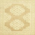 thumbnail image 1 of Ahgly Company Indoor Square Abstract Sun Yellow Oriental Area Rugs, 4' Square, 1 of 6