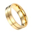 thumbnail image 4 of creativo, joyería de acero de para mujeres y hombres, de pareja a la moda para aniversario, boda, fiesta, compromiso, regalo del , Oro 10 Sin Circón Sunnimix anillo de pareja, 4 of 7