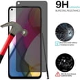 thumbnail image 4 of FHDFHD [2 Pack] Privacy Screen Protector for Motorola Moto G Stylus 5G 2021, 9H Hardness, Anti-Scratch, Anti Spy, Tempered Glass Screen Protector for Motorola Moto G Stylus 5G 2021, 4 of 7