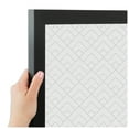 thumbnail image 4 of PinPix ArtToFrames 10x22 Custom Cork Bulletin Board Peaks Modern Pattern White Grey   Poster Board Has a Fabric Style Canvas Finish, Framed in Satin Black (PinPix-1795), 4 of 6