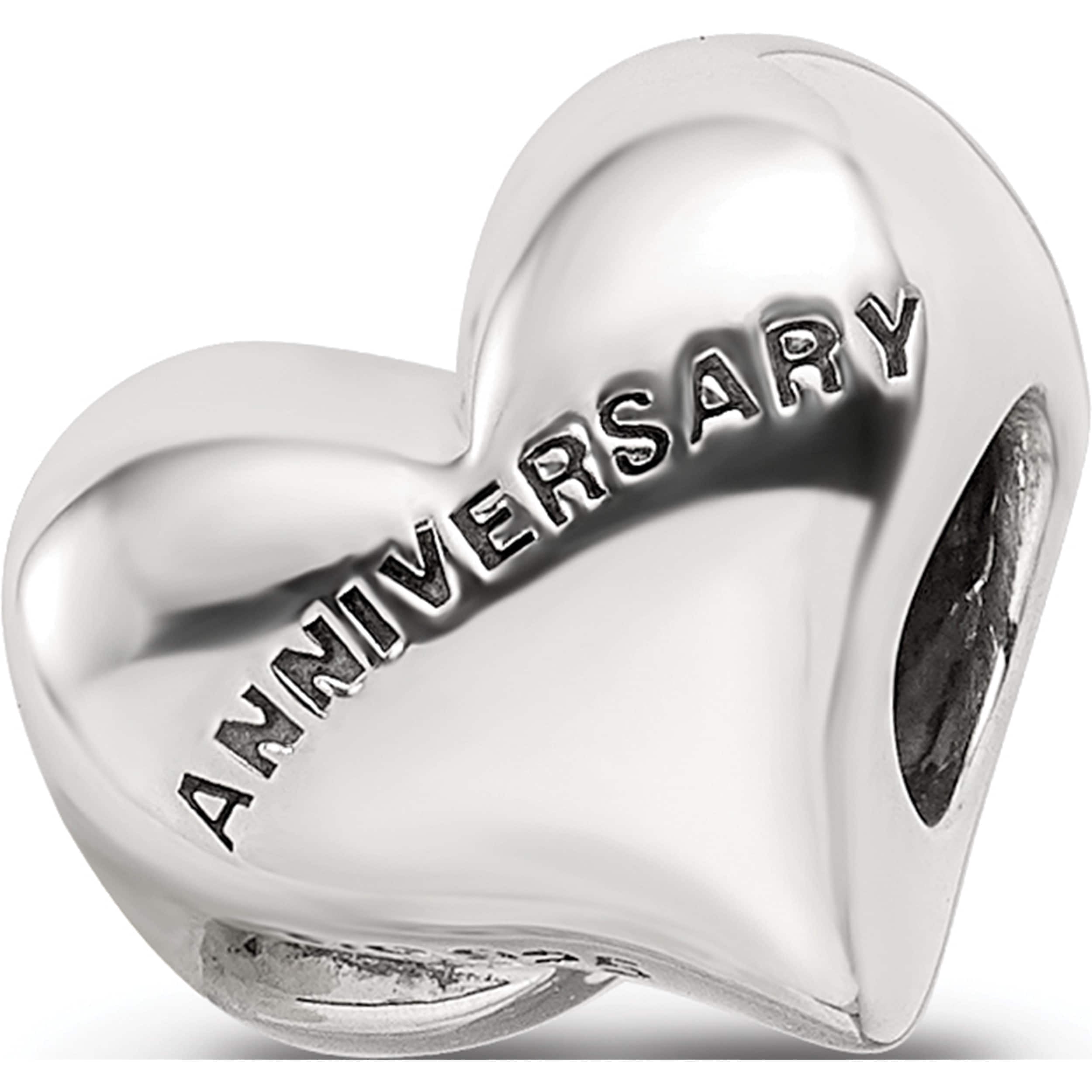 Sterling Silver Reflections Crystals 5Th Anniversary Bead (10.91 X 11.82) Made In China qrs3455