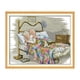 thumbnail image 1 of Decdeal - Kit de punto de cruz con patrón de pareja de ancianos de 17.3 x 14 pulgadas con tela de lo Abody Bordado, 1 of 7