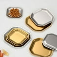 thumbnail image 4 of OFFIGAM 2Ud Platos Aperitivos De Acero Inoxidable Dorado Para Hogar Y Servicio, 4 of 8