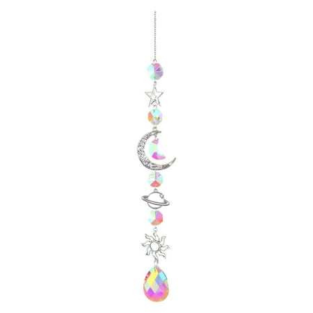 

TOYFUNNY White K Silver Crystal Suncatcher Pendant Sun Ball Garden Decoration