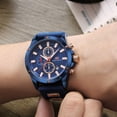 thumbnail image 2 of Mens Watch Casual Sports Watches (Chronograph/Waterproof/Luminous/Calendar) Silicon Band Fashion Quartz Watch for Men, 2 of 6