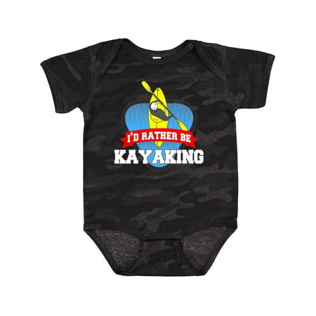 

Inktastic I d Rather Be Kayaking Gift Baby Boy or Baby Girl Bodysuit