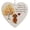 White, variant on Beforeyayn Heart Shaped Sea Glass Ornament, Friendship Keepsake Decor for Hanging Display, Handcrafted Glass Heart for Tree or Window, Decorative Accent Piece for Gift Giving