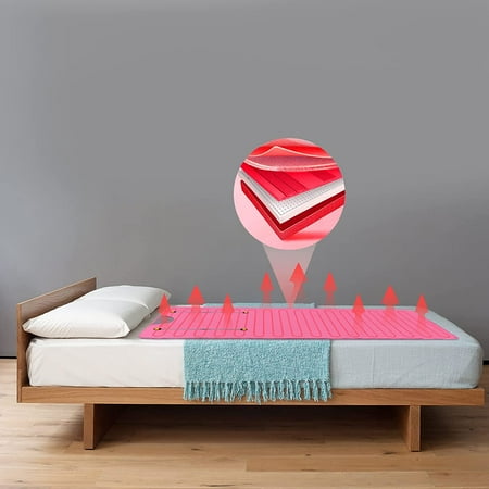 Miumaeov Far Infrared Sauna Blanket Sauna Bag Body Shaper Blanket 2 Zone Controller Professional Detox Anti-Aging Beauty Machine Body Fitness Machine Pink