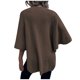 thumbnail image 4 of Moda de mujer Otoño Invierno Blusas sólidas Señoras Hairball Cloak Chal Tops Fridja nalpqowj27741, 4 of 9
