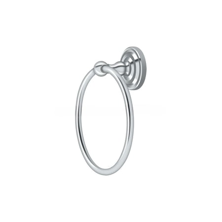 Deltana R2008-U26 R-Series Towel Ring Bright Chrome - Solid Brass
