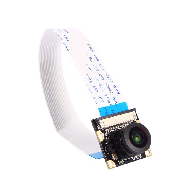 Placa de módulo de cámara HD 1080P, lente ojo de pez gran angular de 175 ° para Raspberry Pi A/B