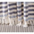 thumbnail image 4 of Harper Lane Matera Blue Chenille Stripe Throw Adult, 4 of 4