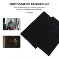 thumbnail image 6 of Black Background Photography Backdrop Seamless Fabric Peluche Tapestry Wall Screen Photo Backdrops Booth Recording Video, 6 of 6