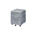 thumbnail image 2 of Hassch Modern File Cabinet Movable Storage Cabinet with 3 Drawers for Home Office, Silver, 2 of 4