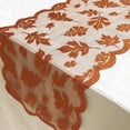 thumbnail image 4 of Lindbes Fall Table Runner Thanksgiving Decorations Maple Leaves Table Runner for Home 13 x 72 Inch Fall Harvest Lace Table Runner Fall Table Line Decorative Gifts for Thanksgiving Dinner, 4 of 6