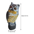 thumbnail image 4 of pitrice Handmade Plastic Owl Statue With Terrifying Sound And Bright Eyes Bright Eyed Bird Repellent Device, 4 of 6
