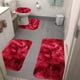thumbnail image 5 of Uuiauoio Solid Color Bath Mats 4 Set,Bathroom Rugs,Toilet Mats Universal,Soft and Comfortable,Water Absorption,Non-Slip Thick Washable,Easier to Dry(15.7x31.5in,15.7x23.6in,15.7x19.6in,15.7x14.9in), 5 of 7
