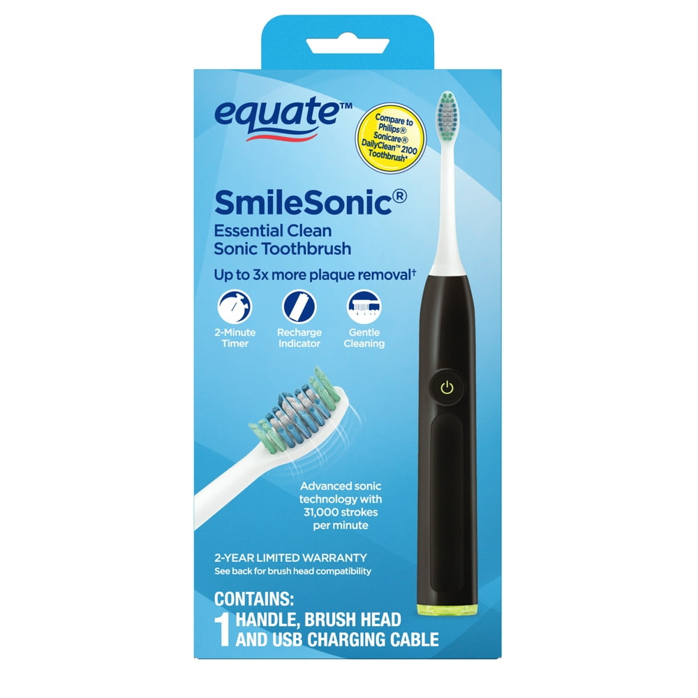 Equate SmileSonic Essential Clean Sonic Toothbrush
