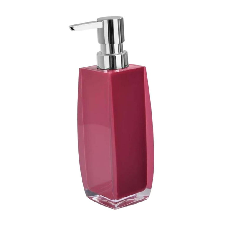 Portable Liquid Pump Bottle Bedroom Hand Refillable Shower Thick Empty Soap Dispenser for Makeup Lotion Shampoo Dish Soap Essential Oil Red, Size