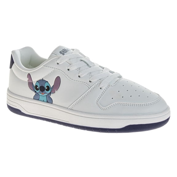 Disney Stitch Women'S Lace Up Vintage Style Sneakers.White, Size: 5