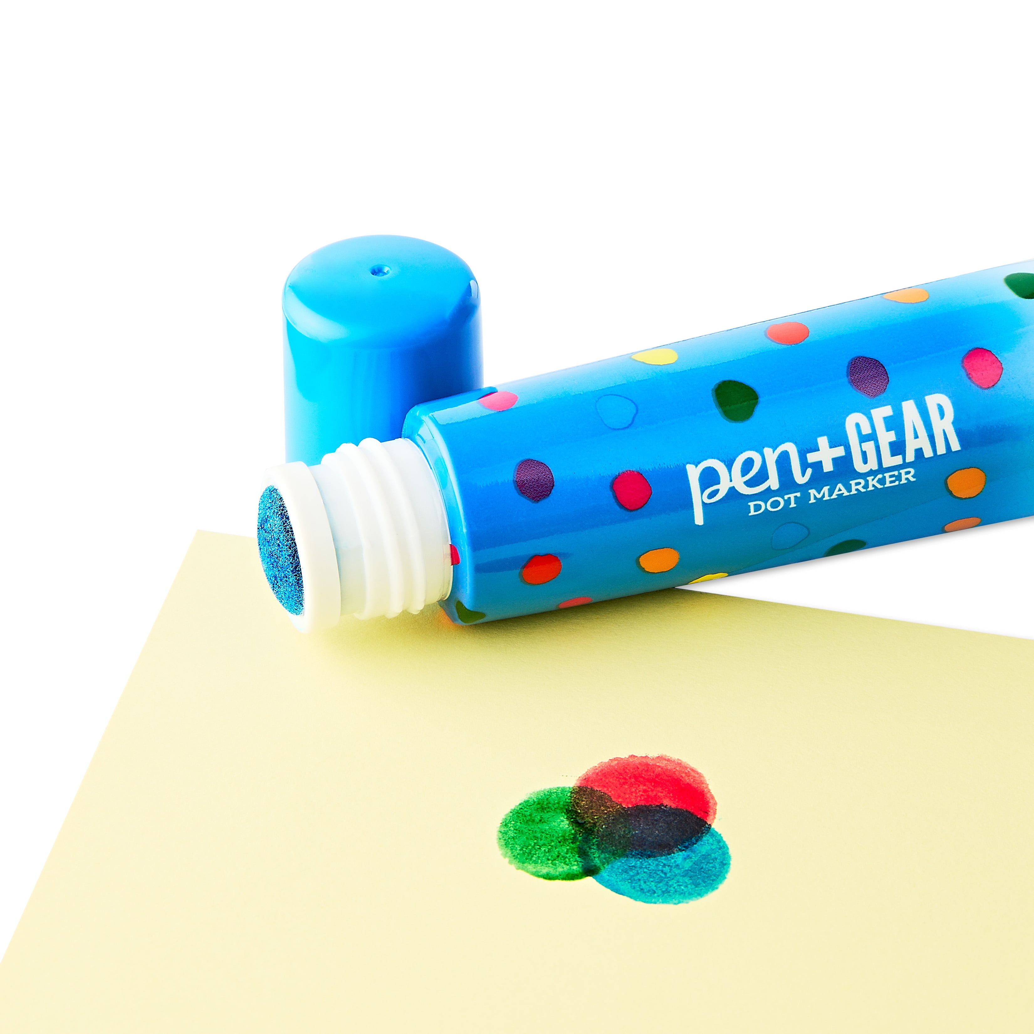 Pen+Gear Washable Dot Markers, Assorted Colors, 8 Count