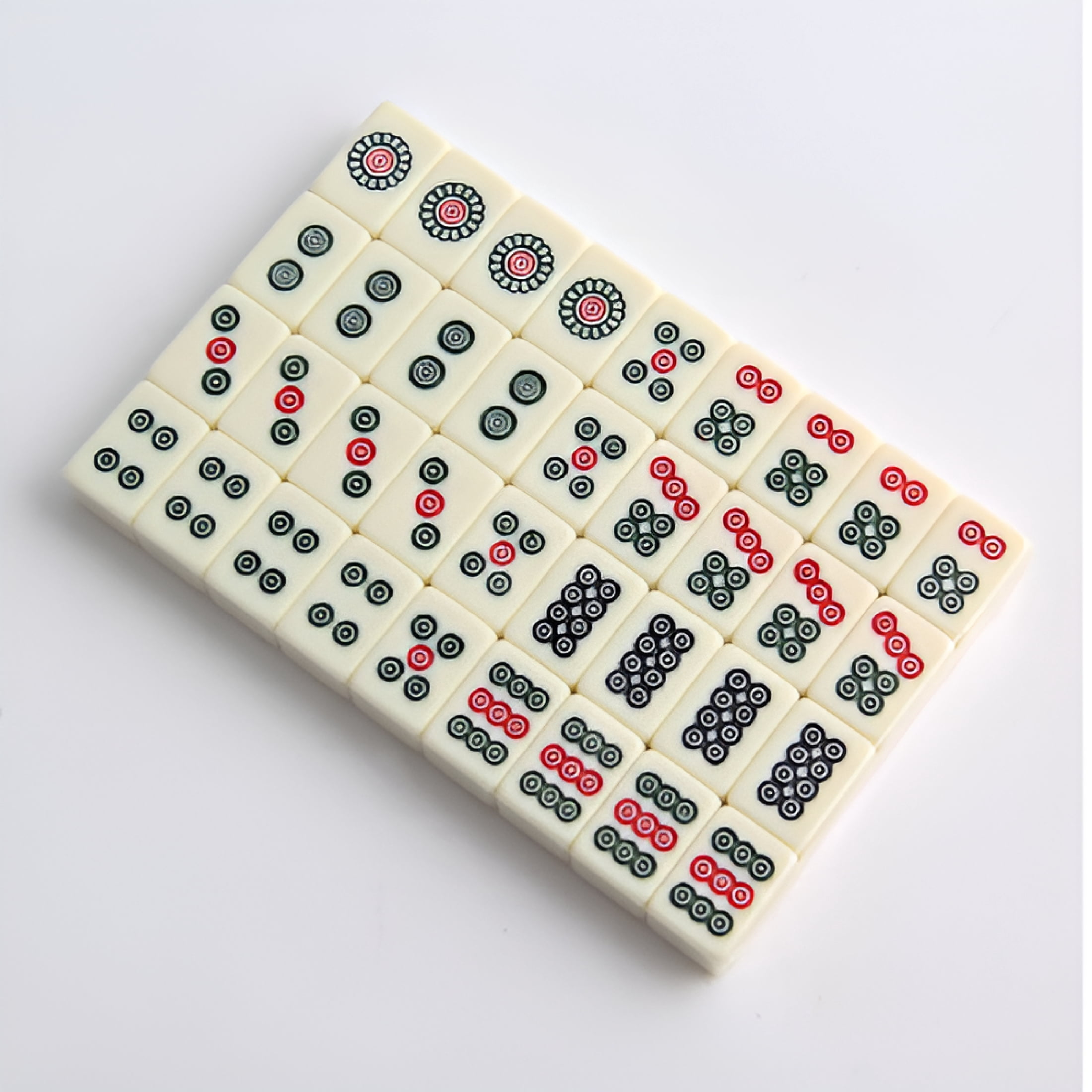 CYFW 15Mm Mahjong Game Set Mini Travel Mahjong Set with Dice and Carrying for Party Home