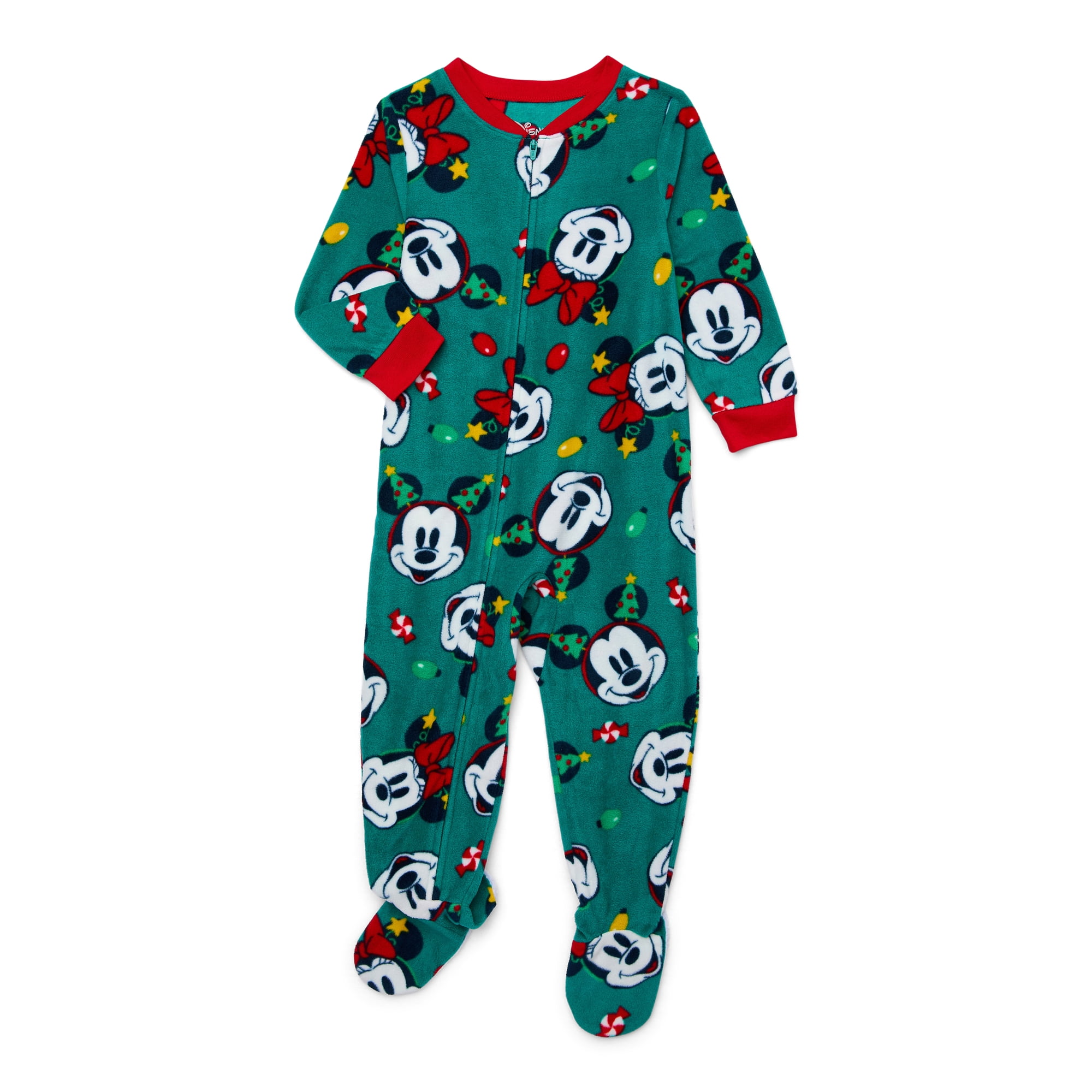 Character Toddler Christmas Fleece One-Piece Sleeper, Sizes 12M-5T