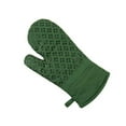 thumbnail image 4 of Sticky Toffee Oven Mitt and Pot Holders Cotton Set of 3, Silicone Non-Slip Kitchen Set, Dark Green, 4 of 4
