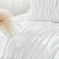 thumbnail image 3 of King Size Comforter Set Bedding Ruched Coral Comforter King Bed Set Boho Shabby Chic Comforter Fluffy Piece Ruffle Comforter Set with Pillow Girl Bedding Soft and Luxury, 3 of 6
