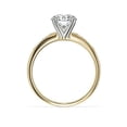 thumbnail image 3 of 0.70 Ct Brilliant Round Cut Natural Diamond Elegant Solitaire with Accents Wedding Ring for her Solid 14K Yellow Gold Size 6, 3 of 8