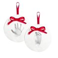 thumbnail image 1 of Kit de adornos Babyprint Pearhead DIY sin hornear, paquete de 2, 1 of 9