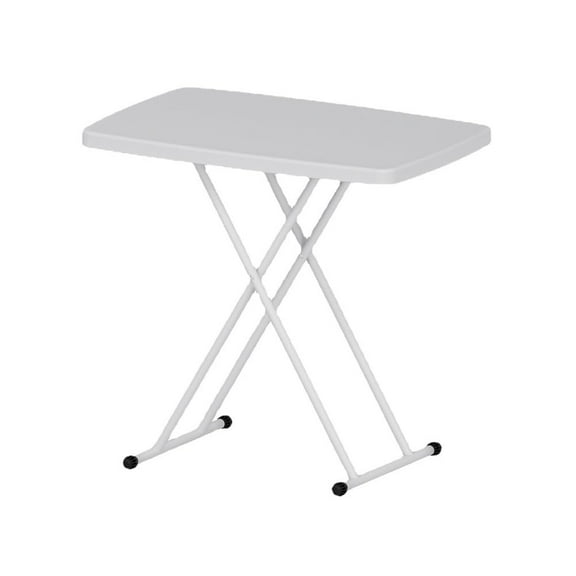 Home Camping Folding Table, Plastic Personal Foldable Tables, Portable Adjustable Rectangular Dining Table, Simple Bedside Square Table, for Party, Dining, Events, Picnic Indoor or Outdoor
