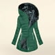 thumbnail image 1 of Chaquetas y abrigos casuales con capucha de manga larga para mujer Chaqueta acolchada de moda con capucha de manga larga de color sólido para mujer Parte superior de poliéster para mujer, 1 of 6