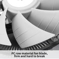 thumbnail image 4 of Sidaley Enfriador de CPU para computadora, ventilador de refrigeración RGB profesional extraíble, repuesto de radiador modificado para Juegos de teclado y mouse para computadora Blanco sin brillo, 4 of 6