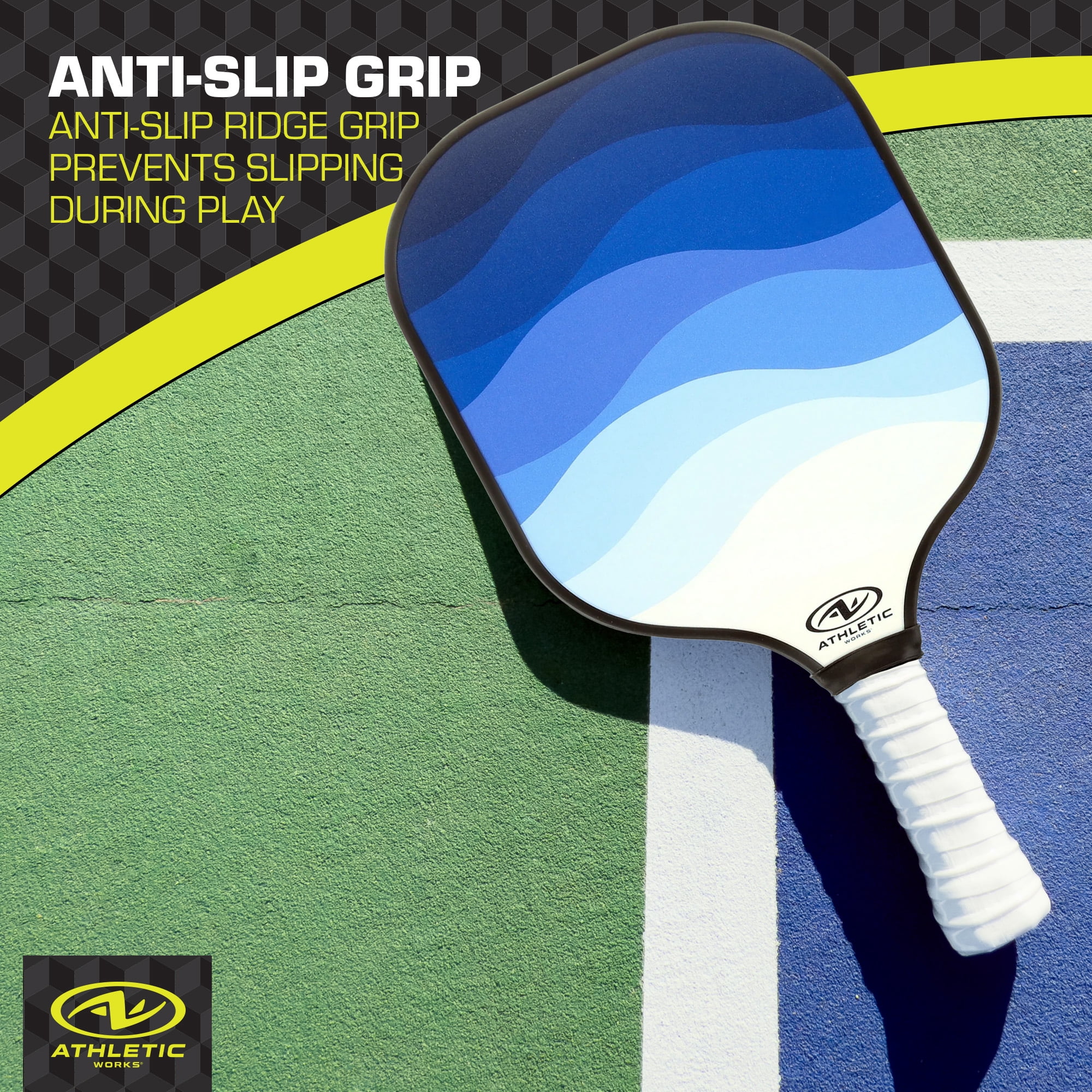 Athletic Works Pickleball Overgrip 3-Pack, White