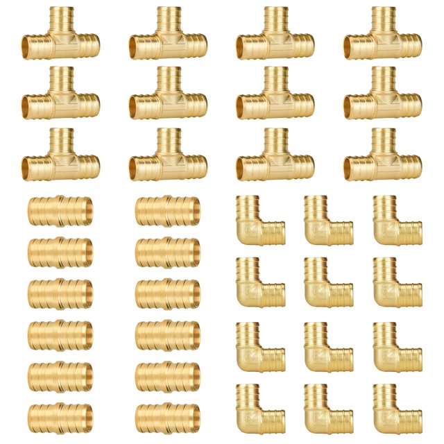 PEX Fittings SUNGATOR, paquete de 36 unidades, 3/4 pulgadas, sin plomo